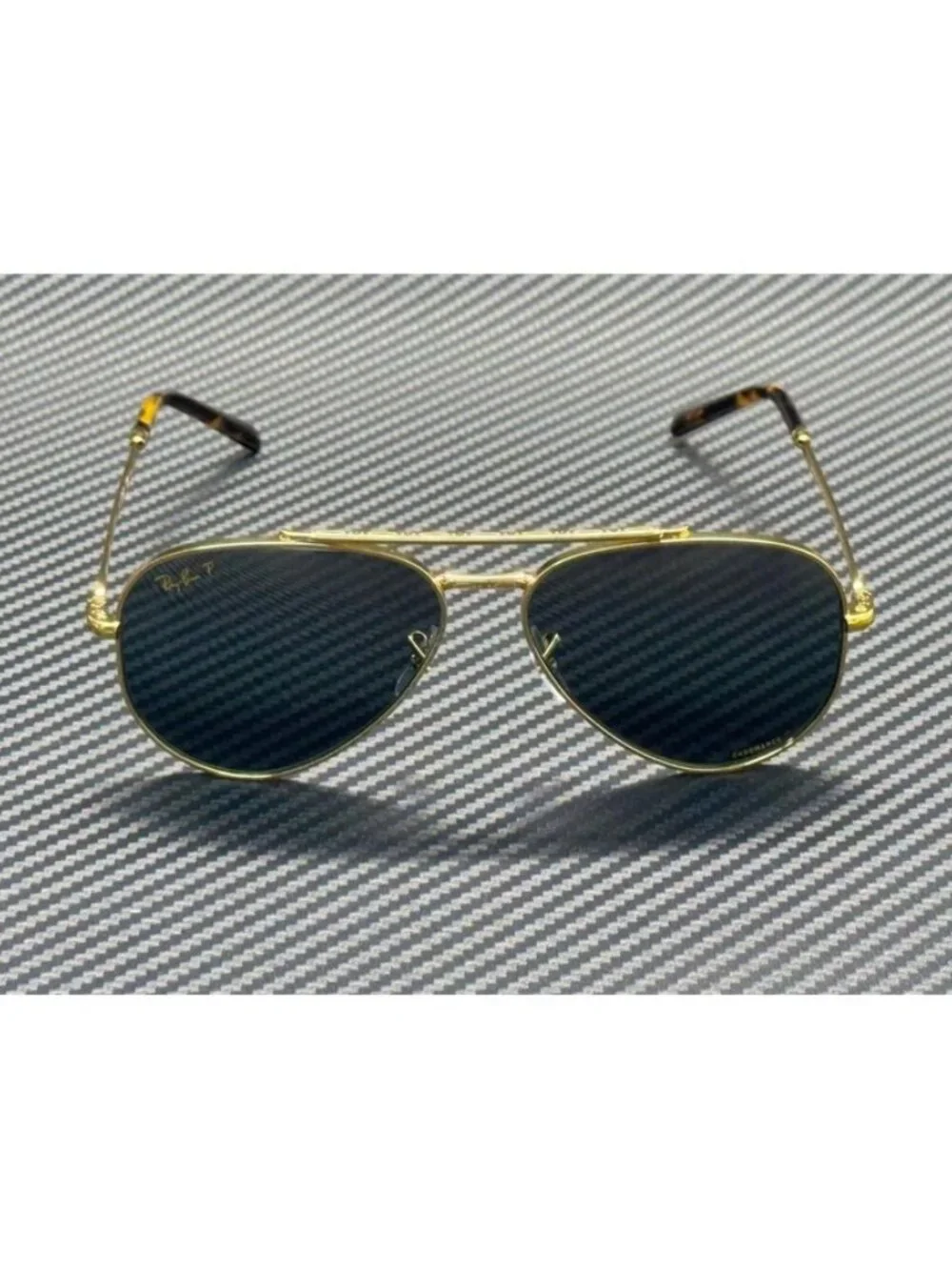 New Ray-Ban Men Gold Sunglasses 62-14-140